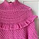Свитер из мохера в ярко-розовом оттенке. Свитеры. MariaChernova_knitwear. Ярмарка Мастеров.  Фото №5