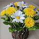 The bouquet 'of Dandelions with daisies', Composition, Moscow,  Фото №1