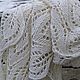 Большой белый чистошерстяной вязаный шарф, палантин. Шарфы. IRINA GRUDKINA Handmade Knitwear. Ярмарка Мастеров.  Фото №10