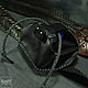Заказать Belt pouch made of black leather. Kooht (Evgenij Kuhtin). Ярмарка Мастеров. . Baggie Фото №3