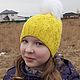 Весенняя шапочка для девочки. Шапки. Весёлый помпон. Ярмарка Мастеров.  Фото №4