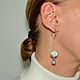 Серьги Freshness из серебра 925 с перламутром и жемчугом, Серьги классические, Санкт-Петербург,  Фото №1