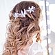Hair pins " Frosty flowers". Hair Decoration. SoHm. My Livemaster. Фото №6