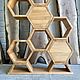 Shelving partition in the Loft style 'Honeycomb'. Shelving. uloft. My Livemaster. Фото №4