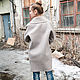 Felted coat Ivory Pearl. Coats. FeltOx. Online shopping on My Livemaster.  Фото №2
