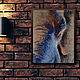 Painting for the loft Abstract Elephant (gray-blue brick). Pictures. Pastelena. My Livemaster. Фото №6