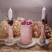 Свадебные свечи "Ромашковая свадьба"
