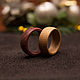 Wedding rings made of wood
