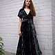Платье в пол из Пан-бархата. Платья. Dress2Impress (elenarhamore). Ярмарка Мастеров.  Фото №4