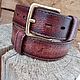 Men's leather belt under jeans nominal. Straps. Marik Leather Craft. Online shopping on My Livemaster.  Фото №2