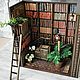 Library miniature on the bookshelf. Interior elements. Decoupage. My Livemaster. Фото №6