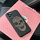 Чехол с черепом в кристаллах для iPhone 11 Pro. Чехол. Маргарита. Интернет-магазин Ярмарка Мастеров.  Фото №2