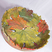 Посуда handmade. Livemaster - original item Openwork bowl Autumn maple. Handmade.