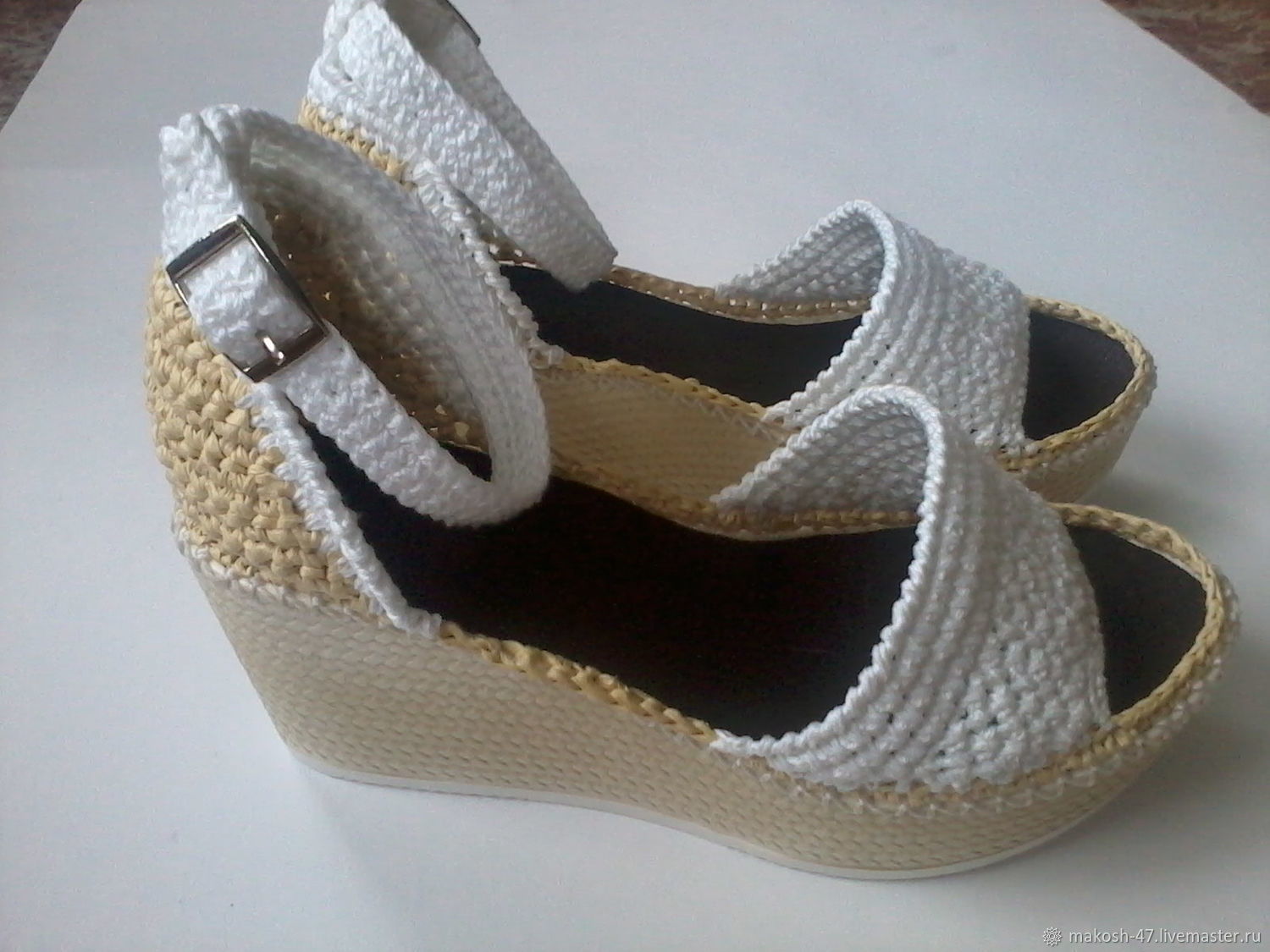 knitted wedges sandals
