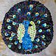 Brooch beaded 'Peacock'. Brooches. The author felt from Andi. Online shopping on My Livemaster.  Фото №2