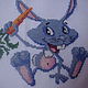 Order The ready embroidered picture "Cheerful Hare". Mashkin stuff. Livemaster. . Pictures Фото №3
