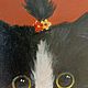  "Забавный котик Пуаро" картина маслом. Картины. Картины LanArt. Ярмарка Мастеров.  Фото №4