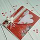Сердечная открытка. . Ирина Кутузова (art&craft). Ярмарка Мастеров.  Фото №4