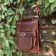 Men's messenger bag 89419a on the shoulder made of genuine leather. Messenger Bag. Sherlock. Online shopping on My Livemaster.  Фото №2