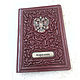 Leather passport cover with the coat of arms of Russia. Passport cover. gr-podarkin. Online shopping on My Livemaster.  Фото №2