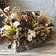 Заказать Интерьерная композиция из сухоцветов в стильном ящике. Dayflowers.moscow/ Decorhome.moscow. Ярмарка Мастеров. . Элементы интерьера Фото №3