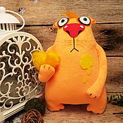 Сувениры и подарки handmade. Livemaster - original item Danko by Vasya Lozhkin, soft toy plush red cat with a heart. Handmade.
