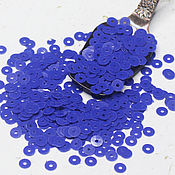 Материалы для творчества handmade. Livemaster - original item Sequins 4 mm No№105 Blue 2 g. Handmade.