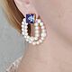 Earrings-ear-stud: Pearl. Stud earrings. vasilena1970. My Livemaster. Фото №6