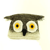 Дача и сад handmade. Livemaster - original item A hat for a bath made of Owl wool. Handmade.