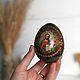 Huevo de Pascua de madera con caras de Santos, 15 cm. Eggs. Ручной Лис. My Livemaster. Фото №5