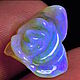 Opal 'Rose'. Cabochon carved, Cabochons, Moscow,  Фото №1