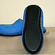Women's Felt Slippers Blue. Slippers. MMwool (marinamol). Online shopping on My Livemaster.  Фото №2