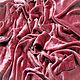 Ткань A.Guegain бархат шелковый вискозный ягодный розовый,Франция. Ткани. ТКАНИ OUTLET. Интернет-магазин Ярмарка Мастеров.  Фото №2