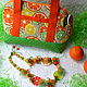 The set for girls 'Colored slices' (necklace and handbag), Bags for children, Kolomna,  Фото №1