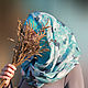 Готовый хиджаб, Бонита "Асель" бирюза, трикотаж шифон, Палантины, Москва,  Фото №1