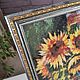 Painting cross stitch Sunflowers still Life, cross stitch. Pictures. Alena (Sweet Home). Интернет-магазин Ярмарка Мастеров.  Фото №2