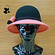 Elegant felt two-tone hat with wide brim. Hats1. Mishan (mishan). My Livemaster. Фото №6