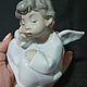 Винтаж: LLADRO задумчивый ангел. Статуэтки винтажные. Винтажный Микс. Интернет-магазин Ярмарка Мастеров.  Фото №2