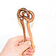 Order Hair clip 'Mountain serpentine'. OakForest Wooden Jewelry. Livemaster. . Hairpins Фото №3