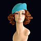 Velour women's hat 'Turquoise'. Hats1. Novozhilova Hats. My Livemaster. Фото №6