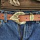  leather belt. Straps. OLD MAMMOTH. My Livemaster. Фото №4