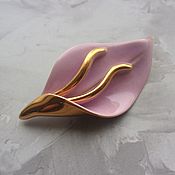 Винтаж: Винтажные жемчужные бусы (ожерелье). Розовый цвет. 1940-е