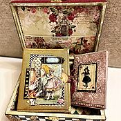 Канцелярские товары handmade. Livemaster - original item Photo album, notebook, Alice jewelry box. Handmade.
