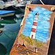 Заказать Панно дрифтвуд: Море, чайки, маяк 30 х 23 см. AdriaticArt_Julia. Ярмарка Мастеров. . Панно Фото №3