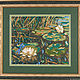 Embroidery hand painting of Water Lilies (almost by Monet), Pictures, Kirov,  Фото №1