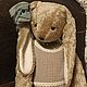  Зайка Варенька. Тедди Зверята. Ручные мишки Тедди (tamedteddybears). Ярмарка Мастеров.  Фото №5