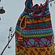  Колумбийская мочила. (Mochila) Вязаная сумка. Сумка-торба. Доминика (Тепло, что создано руками). Ярмарка Мастеров.  Фото №6