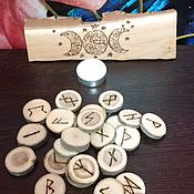 Фен-шуй и эзотерика handmade. Livemaster - original item Odin`s runes, the Elder Futhark set of 25 pieces of Cherry and other species.. Handmade.