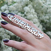 Украшения handmade. Livemaster - original item Ethno motifs ring polished in 925 sterling silver GA0005. Handmade.