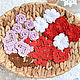 El corazón de azhurnoe de ganchillo. Scrapbooking Elements. Natalie crochet flowers. Интернет-магазин Ярмарка Мастеров.  Фото №2